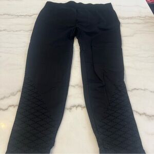 Motherhood Maternity Black Cutout Leggings Over The Belly Size Large